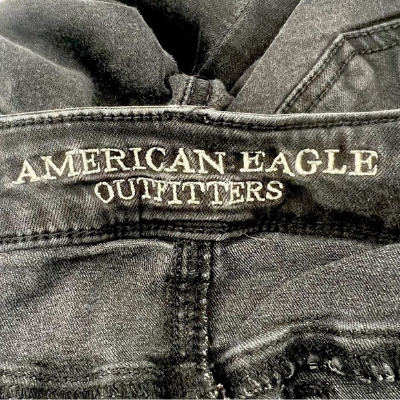 American Eagle Black Super Stretch Jeggings Size 0 Women’s - Picture 2 of 6